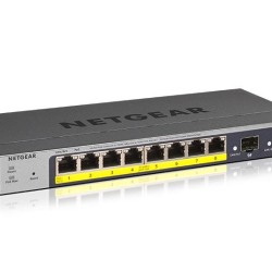 商品画像:NETGEAR PoE+対応(55W)ギガビット8ポート スマートスイッチ  GS110TP-300AJS