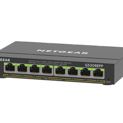 商品画像:SOHO/家庭SOHO/家庭向けPOE+対応 ギガビット8ポート アンマネージプラススイッチ(GS308EPP)POE+対応 ギガビット8ポート アンマネージプラススイッチ(GS308EPP) GS308EPP-100JPS
