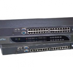 商品画像:1U CAT5 16 ポート KVMスイッチ ローカルコンソール Cat6KVM U-1601