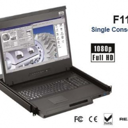 商品画像:1U 17インチワイド 16ポートKVMドロアー F117-S1601E