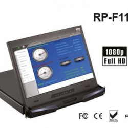 商品画像:1U 17インチ フルHD LCDモニタードロアー RP-F117
