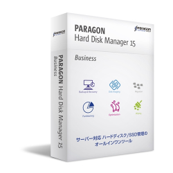 商品画像:Paragon Hard Disk Manager 15 Business シングルライセンス(メディアキット込) HBF01