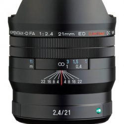 商品画像:広角単焦点レンズ HD PENTAX-D FA 21mmF2.4ED Limited DC WR(8群11枚/Kマウント/ブラック) S0028040