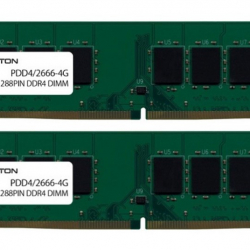 商品画像:8GB(4GB 2枚組)PC4-21300(DDR4-2666)288PIN UDIMM PDD4/2666-4GX2