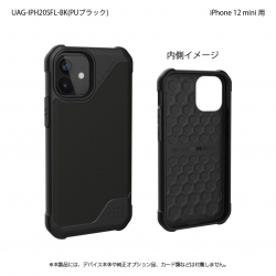 商品画像:UAG製 METROPOLIS LT PUブラック iPhone 12 mini 用 UAG-IPH20SFL-BK