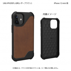 商品画像:UAG製 METROPOLIS LT レザーブラウン iPhone 12 mini 用 UAG-IPH20SFL-LBR