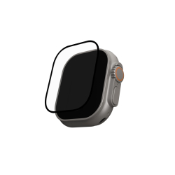 商品画像:UAG社製 Apple Watch 49mm用 ガラスシールドプラス(アイス/ブラック) UAG-AWGS49-IC/BK