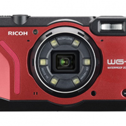 商品画像:<WG>RICOH 防水デジタルカメラ WG-7(2000万画素/光学x5/レッド) WG-7RD