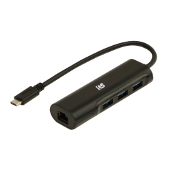 商品画像:USB Type-C ギガビット対応LANアダプター USBハブ付き RS-UCLAN-H3