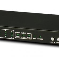 商品画像:4K60Hz対応 6入力2出力 HDMIマトリックススイッチ RS-HDSW62-4KZ