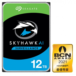 商品画像:SkyHawk Ai HDD(Helium)3.5inch SATA 6Gb/s 12TB 7200RPM 256MB ST12000VE001