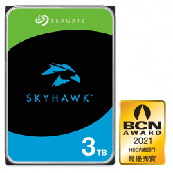 商品画像: SkyHawk HDD 3.5inch SATA 6Gb/s 3TB 5400RPM 256MB 512E ST3000VX015