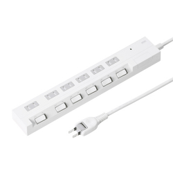 商品画像:節電エコタップ 2P・6個口 2m TAP-S17-2