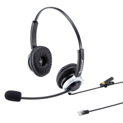 商品画像:電話用ヘッドセット(両耳タイプ) MM-HSRJ01