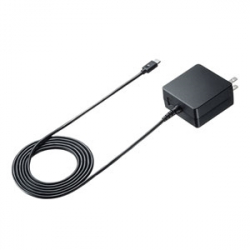 商品画像:USB Power Delivery対応AC充電器(PD60W・TypeCケーブル一体型) ACA-PD65BK