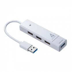 商品画像:USB3.1 Gen1+USB2.0コンボハブ ホワイト USB-3H421W