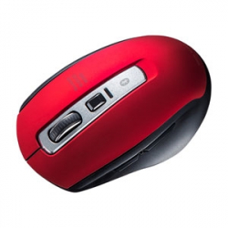 商品画像:Bluetooth 5.0 ブルーLEDマウス レッド MA-BTBL162R