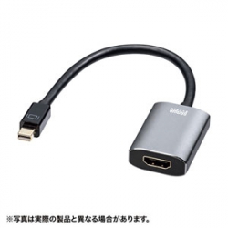 商品画像:ミニDisplayPort-HDMI 変換アダプタ HDR対応 AD-MDPHDR01