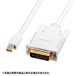 商品画像:ミニDisplayPort-DVI変換ケーブル 2m KC-MDPDVA20