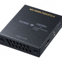 商品画像:4K/HDR対応HDMI信号オーディオ分離器(光デジタル/アナログ対応) VGA-CVHD8