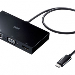 商品画像:USB Type-Cモバイルドッキングステーション USB-3TCH30BK