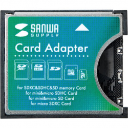 商品画像:SDXC用CF変換アダプタ ADR-SDCF1N