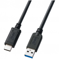 商品画像:USB3.1 Gen2 Type C-Aケーブル(ブラック・0.5m) KU31-CA05