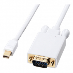商品画像:ミニDisplayPort-VGA変換ケーブル 1m KC-MDPVA10