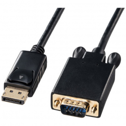 商品画像:DisplayPort-VGA変換ケーブル 1m KC-DPVA10