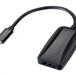 商品画像:USB Type C-DisplayPort変換アダプタ AD-ALCDP1401