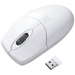 商品画像:静音ワイヤレス抗菌・防水マウス MA-WIR151W