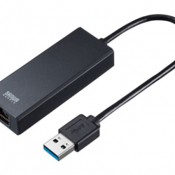 商品画像:USB3.2-LAN変換アダプタ(2.5Gbps対応) USB-CVLAN5BK