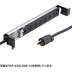 商品画像:サーバーラック用コンセントバー1U TAP-SVSL156-1U