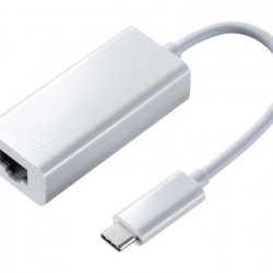 商品画像:USB3.2 TypeC-LAN変換アダプタ(ホワイト) USB-CVLAN2WN