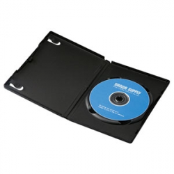 商品画像:DVDトールケース(1枚収納・30枚セット・ブラック) DVD-TN1-30BKN