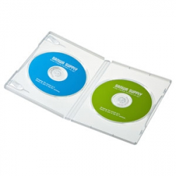 商品画像:DVDトールケース(2枚収納・10枚セット・クリア) DVD-TN2-10CLN