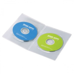 商品画像:スリムDVDトールケース(2枚収納・10枚セット・クリア) DVD-TU2-10CLN
