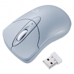 商品画像:静音ワイヤレスブルーLEDマウス イオプラス(スカイブルー) MA-IPWBS302BL