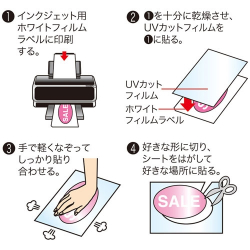 商品画像:キレイにはがせる手作りステッカーキット JP-STK01N