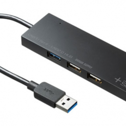 商品画像:USB3.1+2.0コンボハブ カードリーダー付き USB-3HC316BKN