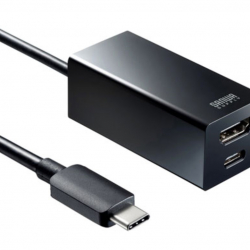 商品画像:USB Type-Cハブ付き HDMI変換アダプタ USB-3TCH34BK