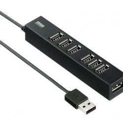 商品画像:USB2.0ハブ(7ポート) USB-2H701BKN