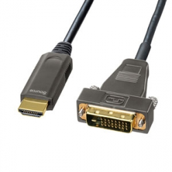 商品画像:HDMI-DVI AOC(光ファイバ)ケーブル 10m KM-HD21-FB100
