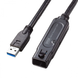 商品画像:USB3.2アクティブリピーターケーブル10m(抜け止めロック機構付き) KB-USB-RLK310