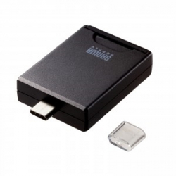 商品画像:UHS-II対応SDカードリーダー(USB Type-Cコネクタ) ADR-3TCSD4BK