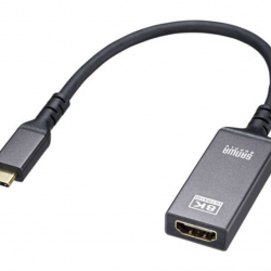 商品画像:USB Type C-HDMI変換アダプタ(8K/60Hz/HDR対応) AD-ALCHDR03