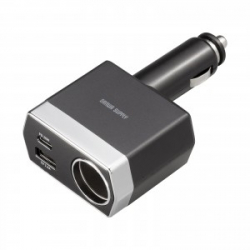 商品画像:ソケット付き車載充電器(USB PD20W Type-C+USB A) CAR-CHR81CPD