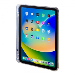 商品画像:第10世代iPad 10.9インチ用ペン収納ポケット付きクリアカバー PDA-IPAD1918CL