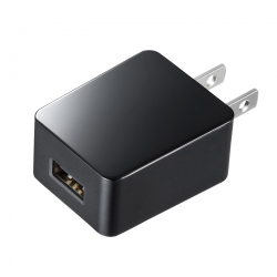 商品画像:USB充電器(1A・高耐久タイプ・ブラック) ACA-IP49BKN