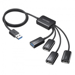 商品画像:USB3.2 Gen1+USB2.0 コンボハブ(4ポート) USB-3H436BK